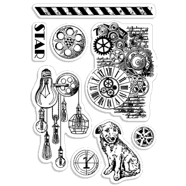 Clear Stamp Set 4"x6" Movie Star