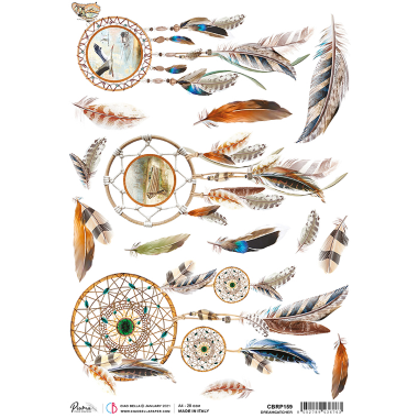 Rice Paper A4 Dreamcatcher