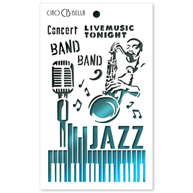 Texture Stencil 5"x8" Jazz