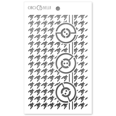 Texture Stencil 5"x8" Pied de poule