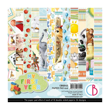 My First Year Paper Pad 6"x6" 24/Pkg