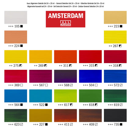 Amsterdam • Standard Series Acrylics Algemene selectie Set 24x20ml