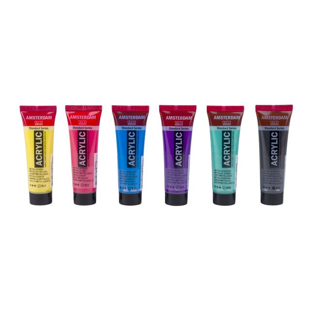Amsterdam • Standard Series Acrylverf Kleurrijke Metallic Set 6x20ml