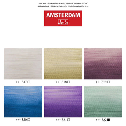 Amsterdam • Standard Series Acrylic Paint Pearlescent Set 6x20ml