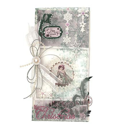 JMA Collage Paper Pad Backgrounds & Elements Christmas Blush nr. 391