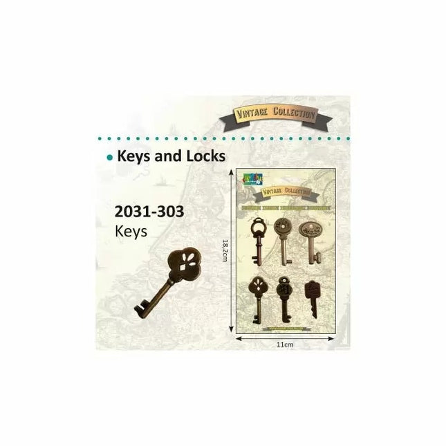 Vaessen Creative • Vintage Keys 6pcs