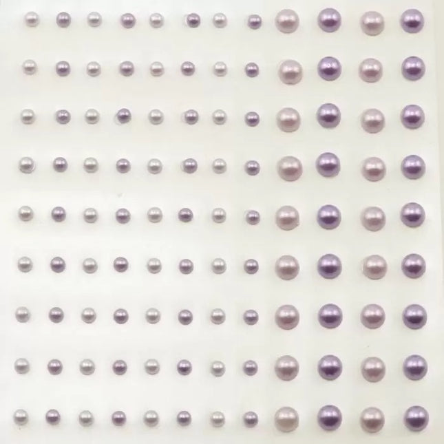 Vaessen Creative • Parels Half Zelfklevend 3+5mm 108pcs Lich