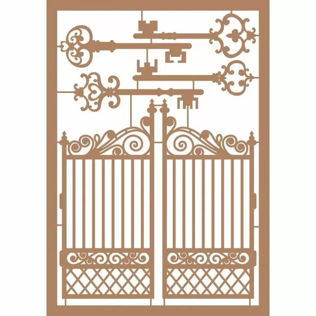 Vaessen Creative • Kraftliner Brown A5 Keys + Gate