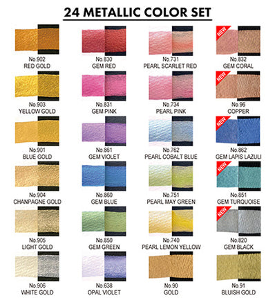Gansai Tambi Set 24 Metallic Colours