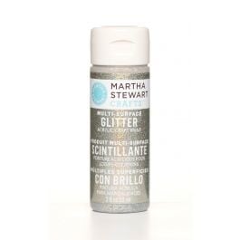 Martha Stewart • Verf 59ml glitter Antique silver