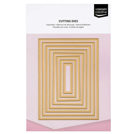 Vaessen Creative • Essentials Snijmallen Rectangles Stitched