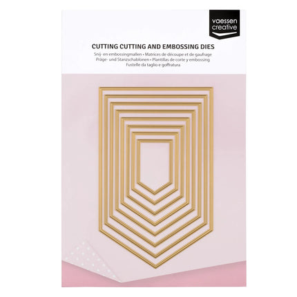 Vaessen Creative • Essentials Snij- en Embossingmallen Banner Swallowtail