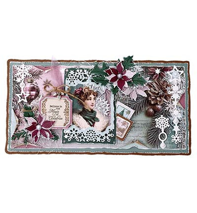 JMA Designer Paper Pad Backgrounds Christmas Blush nr. 393