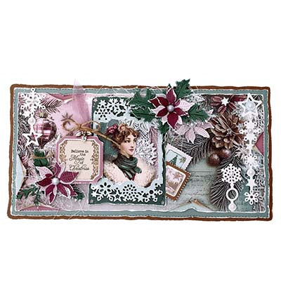 JMA Designer Paper Pad Backgrounds Christmas Blush nr. 393