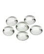 Glas steentjes, transparant, 250gr, 1.4cm