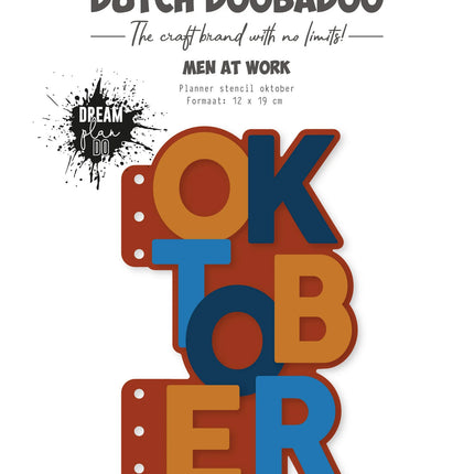 DDBD Planner stencil Oktober