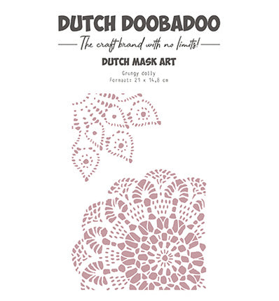 DDBD Mask Art Grunge Doily