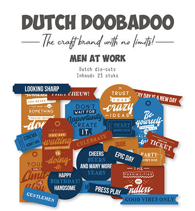 DDBD Die-cuts Men at work Labels