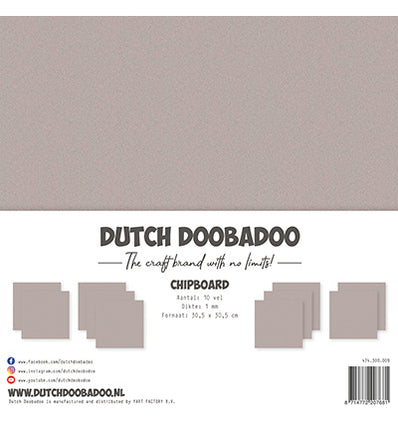 DDBD Chipboard 30,5x30,5cm ( 10sheets x 1mm )