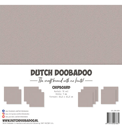 DDBD Chipboard 30,5x30,5cm ( 10sheets x 1mm )