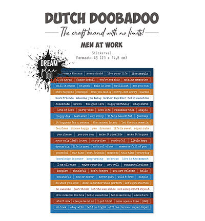 DDBD Dutch Sticker Art Men at work
