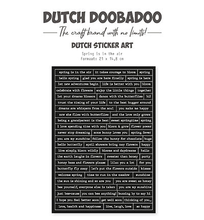 DDBD Dutch Sticker Happy Spring 2