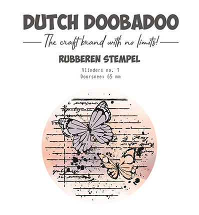 DDBD Rubber stamp 1 ATC Butterfly