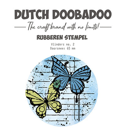 DDBD Rubber stamp 2 ATC Butterfly