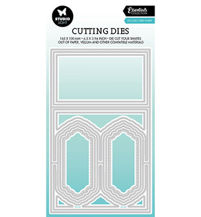 SL Cutting Dies Zig-zag card shape Essentials nr.448