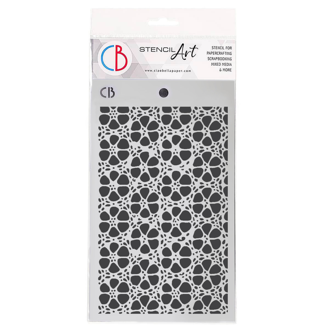 TEXTURE STENCIL 5"X8" VINTAGE FILIGREE PATTERN