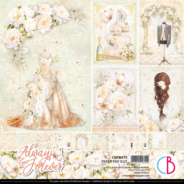 ALWAYS & FOREVER PAPER PAD 12"X12"