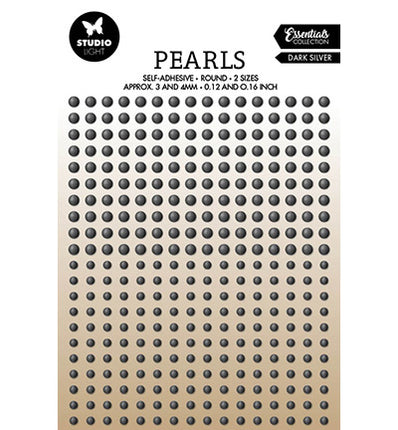 SL Self-adhesive Pearls Dark silver pearls Essentials nr.29