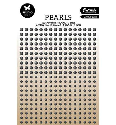 SL Self-adhesive Pearls Dark silver pearls Essentials nr.29