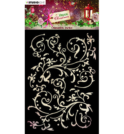 SL Mask Ornamental swirls Magical Christmas nr.227