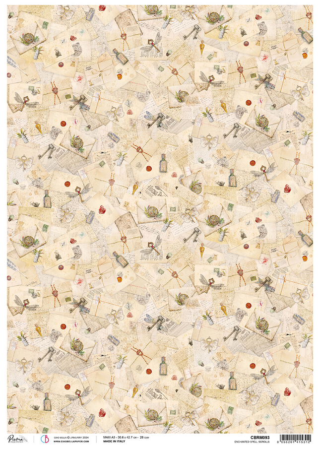 RICE PAPER A3 ENCHANTED SPELL SCROLLS
