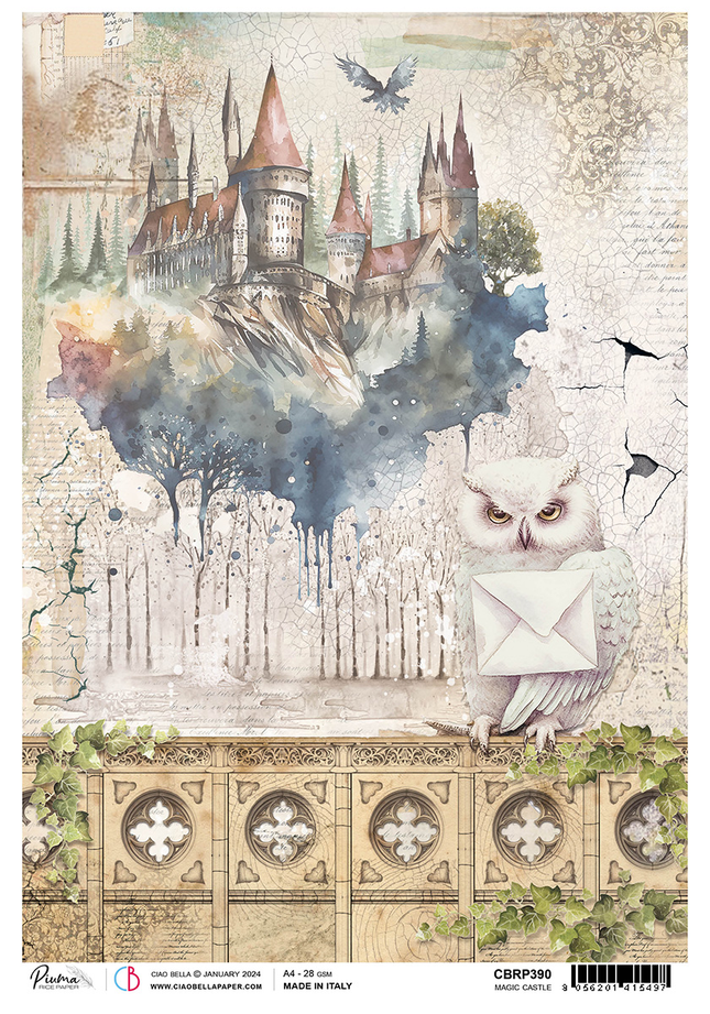RICE PAPER A4 MAGIC CASTLE