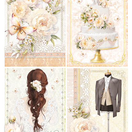 RICE PAPER A4 ALWAYS AND FOREVER CARDS