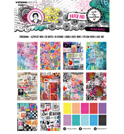 ABM Designer Paper Pad Postage madness Signature Collection nr.132