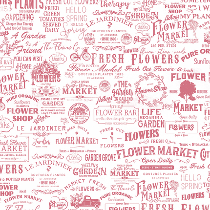 VELLUM FLOWER SHOP PAPER PATTERNS A4 6/PKG