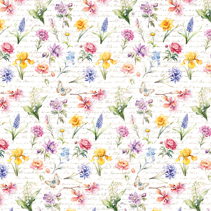 VELLUM FLOWER SHOP PAPER PATTERNS A4 6/PKG