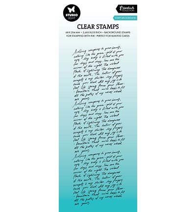 SL Clear Stamp Script background Essentials nr.618