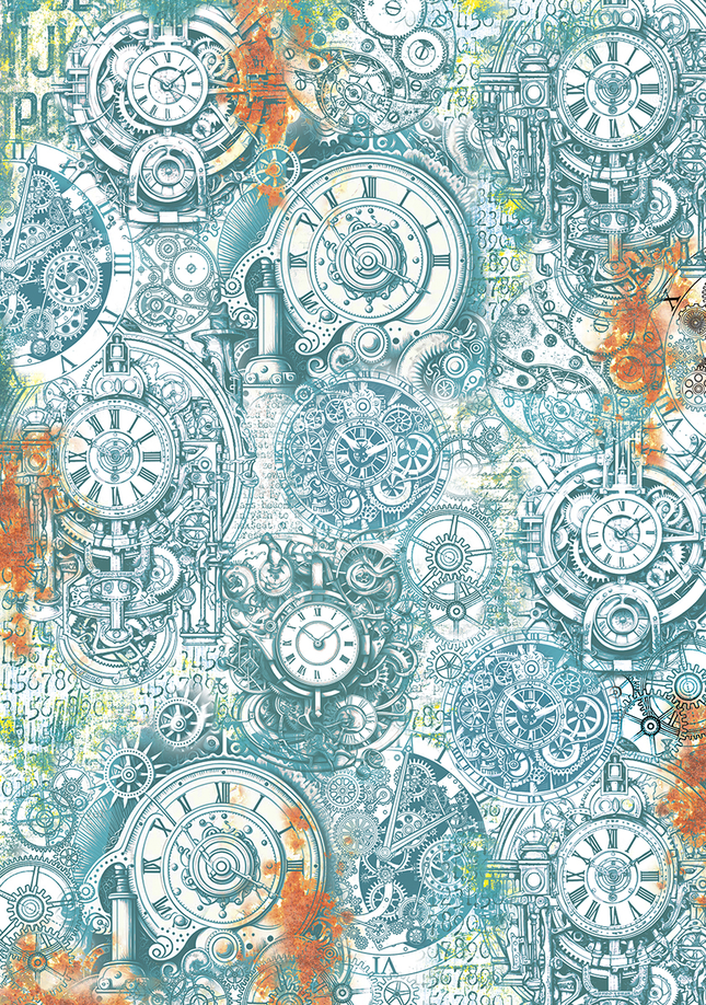 VELLUM CORAL REEF PAPER PATTERNS A4 6/PKG
