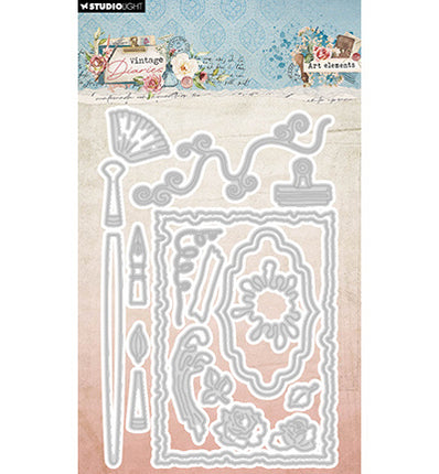 SL Cutting dies Art elements Vintage Diaries nr.814