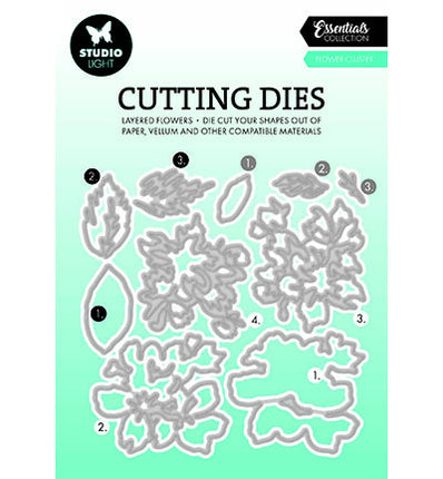 SL Cutting Dies Layered - Flower cluster Essentials nr.811