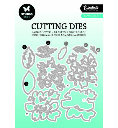 SL Cutting Dies Layered - Flower cluster Essentials nr.811