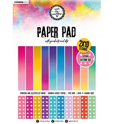 ABM Pattern Paper Pad Gradients and dots Essentials Collection nr.160