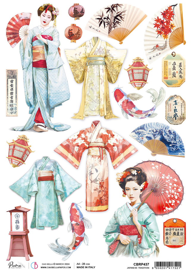 RICE PAPER A4 JAPANESE TRADITION