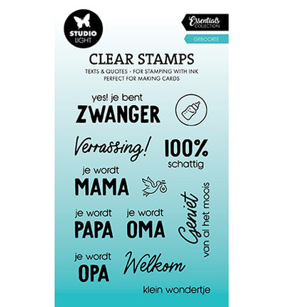 SL Clear stamp Geboorte Essentials nr.645