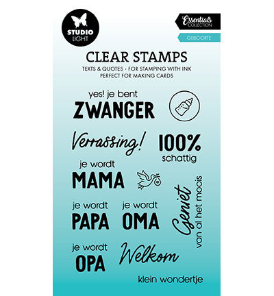 SL Clear stamp Geboorte Essentials nr.645