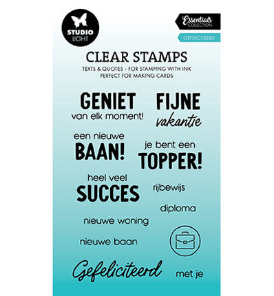 SL Clear stamp Gefeliciteerd Essentials nr.646